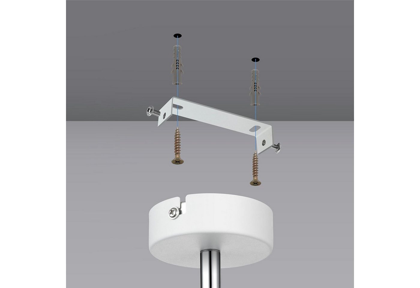 IMPTS LED Deckenspots Deckenleuchte Spotleuchte Deckenstrahler, Nicht Dimmbar, LED wechselbar, Warmweiß, Schwenkbar LED Deckenlampe Deckenspot – Bild 3 von 5