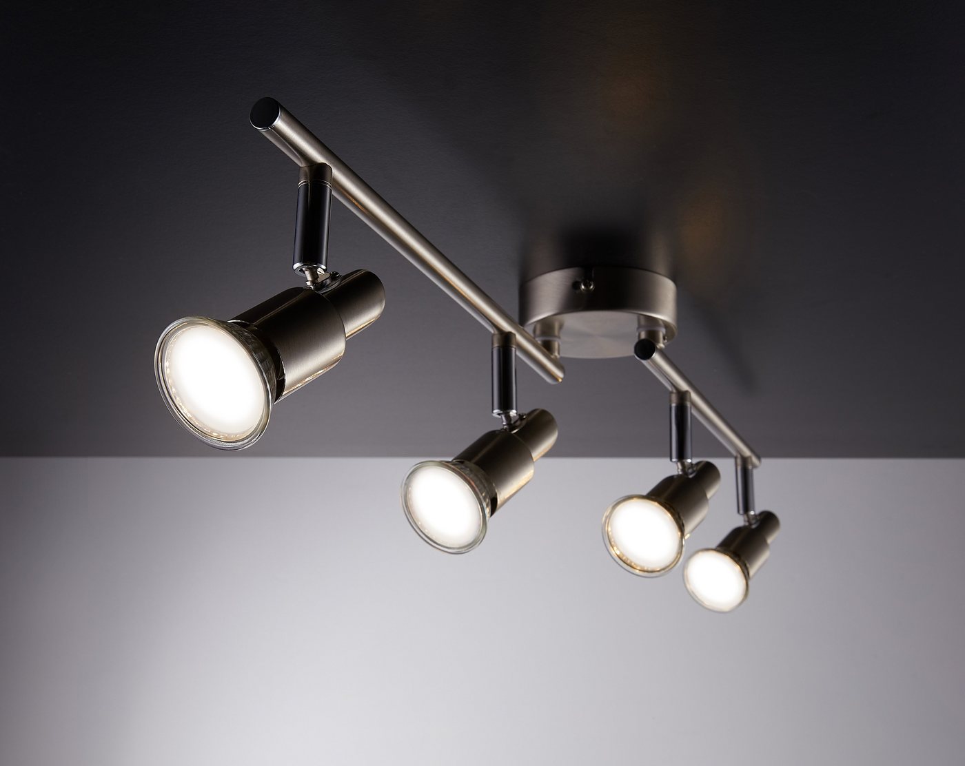 IMPTS LED Deckenspots Deckenstrahler Deckenleuchte 1/2/3/4/6-Flammig Dreh- und schwenkbar, warmweiss, warmweiß, Deckenspot für Küche Wohnzimmer Schlafzimmer – Bild 3 von 5