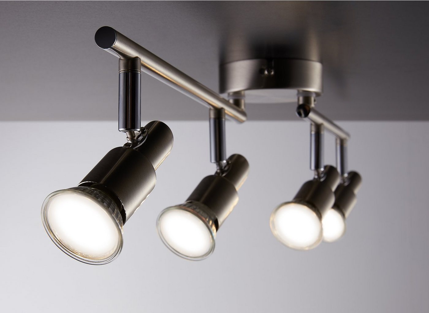 IMPTS LED Deckenspots Deckenstrahler Deckenleuchte 1/2/3/4/6-Flammig Dreh- und schwenkbar, warmweiss, warmweiß, Deckenspot für Küche Wohnzimmer Schlafzimmer – Bild 4 von 5