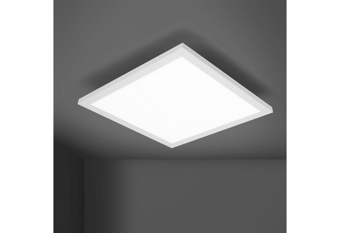 IMPTS LED Panel Deckenleuchte Ultra Flach Deckenlampe, LED fest integriert, warmweiß, LED Deckenlampe 3000K Warmweiß – Bild 3 von 5