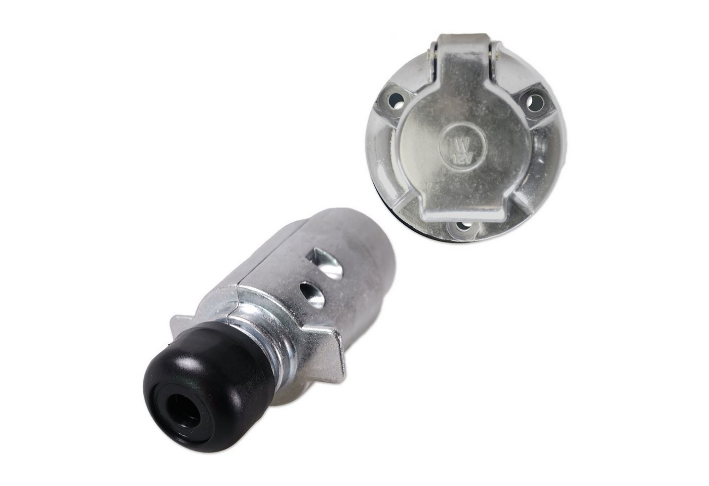 Impulse Innovation Steckdose Anhängersteckersatz, 7-polig, 12V, Aluminium, Stecker & Steckdose – Bild 3 von 5