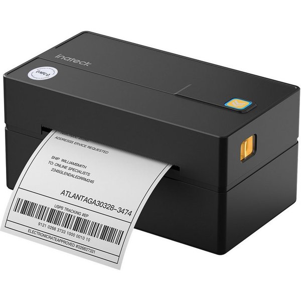 Inateck Bluetooth Thermo-Etikettendrucker, 4x6 Versandetikettendrucker Etikettendrucker, (Kompatibel mit iPhone, Android, iPad, Windows, MacOS, Chrome, USPS)