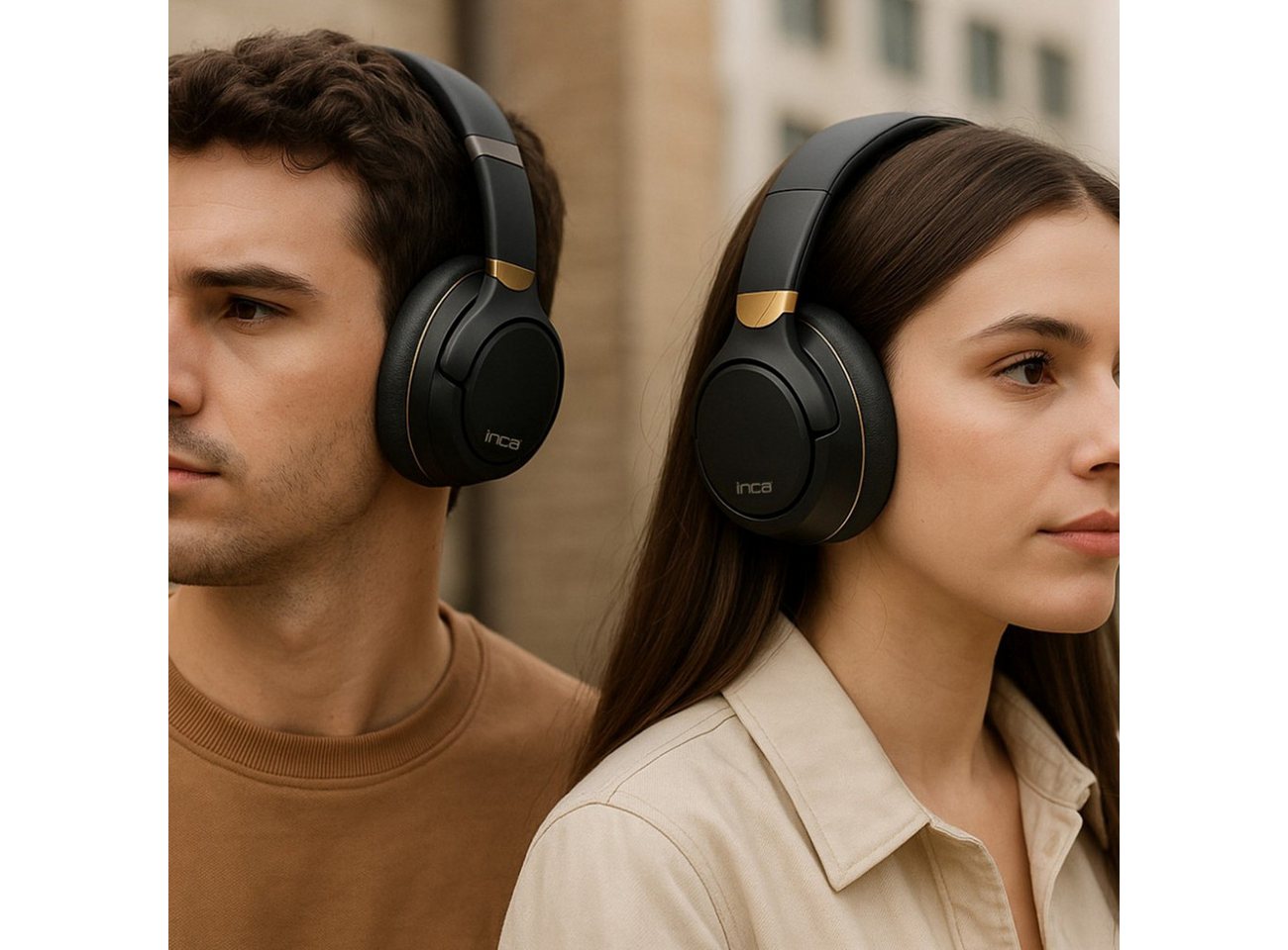 INCA IBK-503B Bluetooth-Kopfhörer (Bluetooth 5.3 Kopfhörer mit AUX & Micro-SD) – Bild 4 von 5