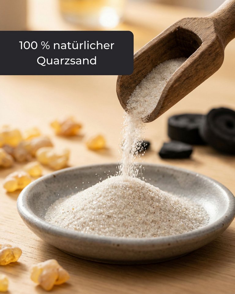 Incensera Räucherschale Räuchersand, Quarzsand für Räucherkohle Räucherstäbchen Räucherschale – Bild 5 von 5