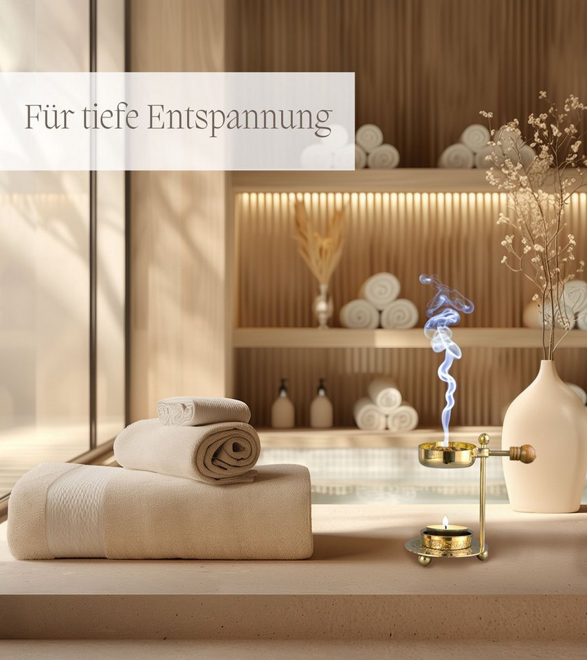 Incensera Räucherstövchen Räucherstövchen Weihrauchbrenner mit Sieb, Stövchen für Räucherharz, Sieb oder Schale, höhenverstellbare Modelle, Metall, standfest – Bild 5 von 5