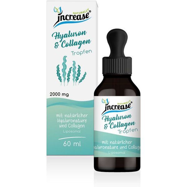 increase NATURALLY Liposomales Hyaluron & Collagen - 2000mg pro Tag Tropfen, 60 ml