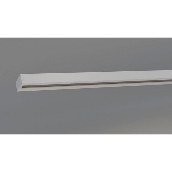indeko Schienensystem Objektschiene, 1-läufig, Wunschmaßlänge, mit Bohren, verschraubt, Aluminium, Kunststoff, Innenlauf Gardinenschiene, Set inkl. Gleitern & M