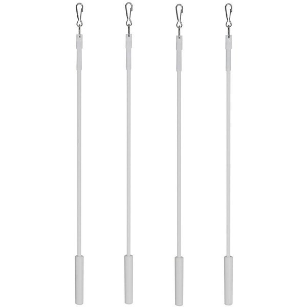 indeko Schleuderstab, Gardinen, Schiebevorhänge, (Set, 4-St), im Fixmaß