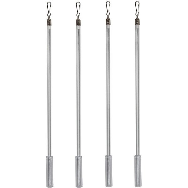 indeko Schleuderstab, Gardinen, Schiebevorhänge, (Set, 4-St), im Fixmaß