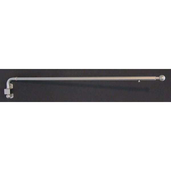 indeko Schwenkstange Schwenkstange, Ø 12 mm, 1-läufig, ausziehbar, mit Bohren, verschraubt, Metall