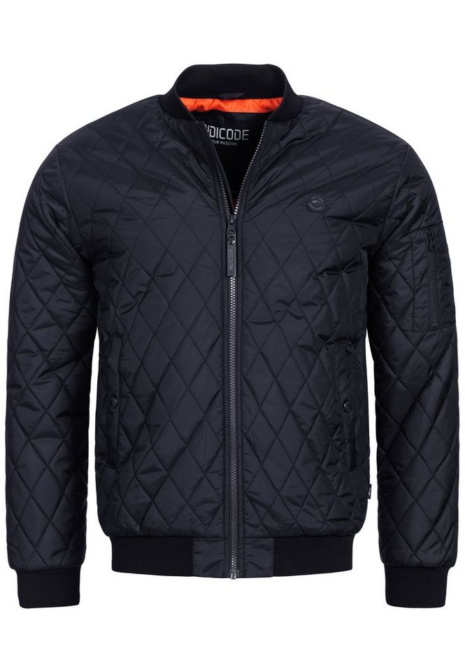 INDICODE Bomberjacke Herren Novak Übergangsjacke Herrenjacke Bomberjacke mit Kontrastfutter – Bild 2 von 5