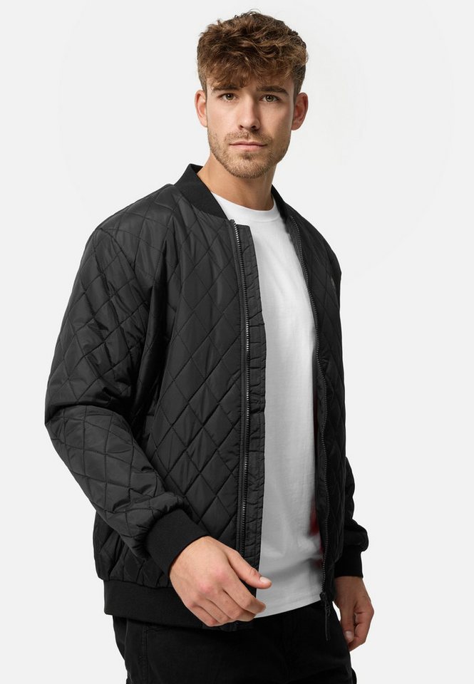 INDICODE Bomberjacke Herren Novak Übergangsjacke Herrenjacke Bomberjacke mit Kontrastfutter – Bild 3 von 5