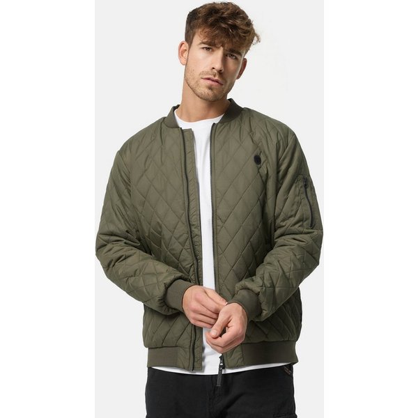 INDICODE Bomberjacke Herren Novak Übergangsjacke Herrenjacke Bomberjacke mit Kontrastfutter
