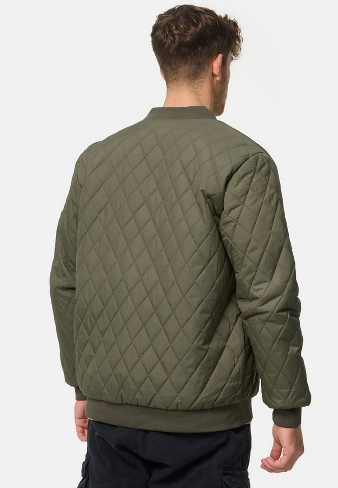 INDICODE Bomberjacke Herren Novak Übergangsjacke Herrenjacke Bomberjacke mit Kontrastfutter – Bild 5 von 5