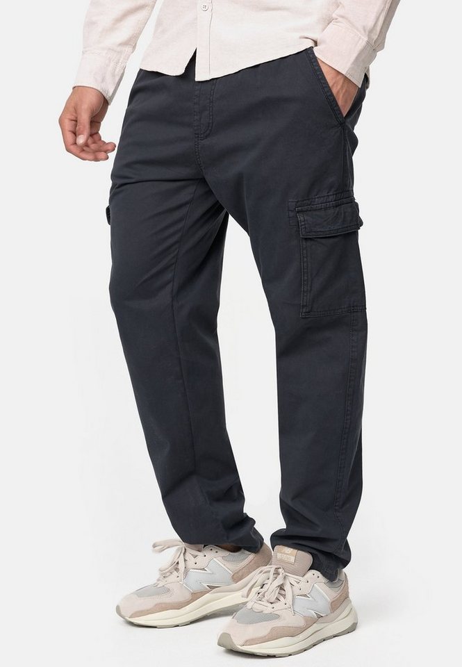 INDICODE Cargohose Herren Broadwick Cargo Hose Herrenhose mit einem elastischem Bund und Kordelzug – Bild 3 von 5