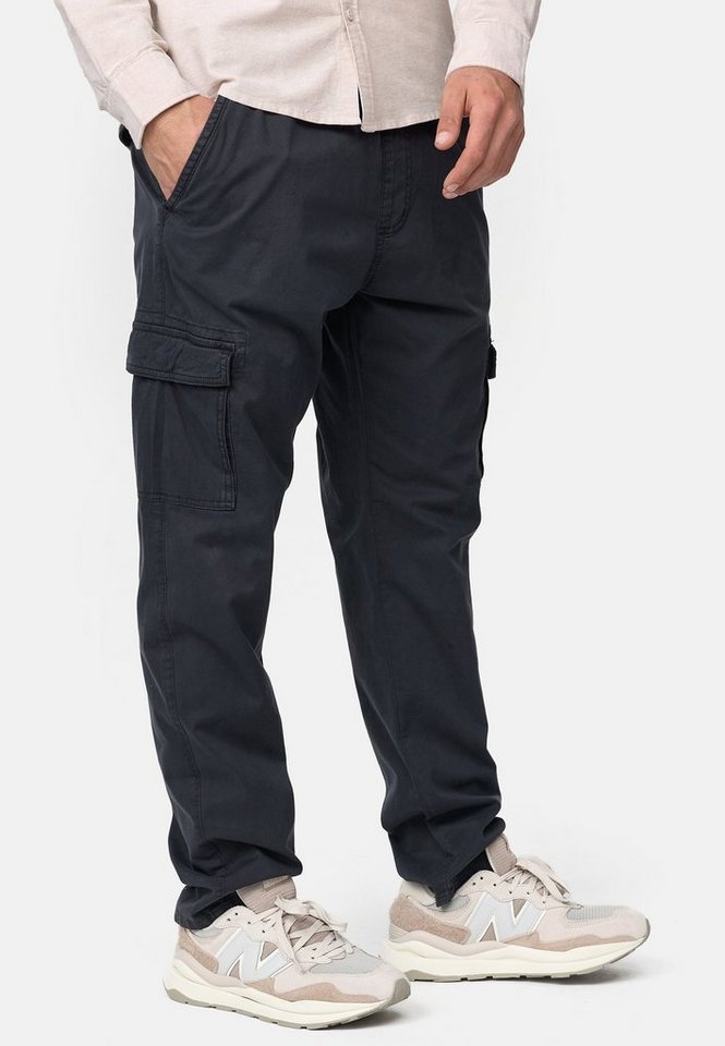 INDICODE Cargohose Herren Broadwick Cargo Hose Herrenhose mit einem elastischem Bund und Kordelzug – Bild 4 von 5