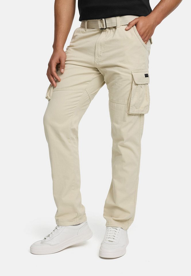 INDICODE Cargohose Herren INPascan Freizeithose mit Stretch mit 7 Taschen, inkl. Gürtel – Bild 3 von 5