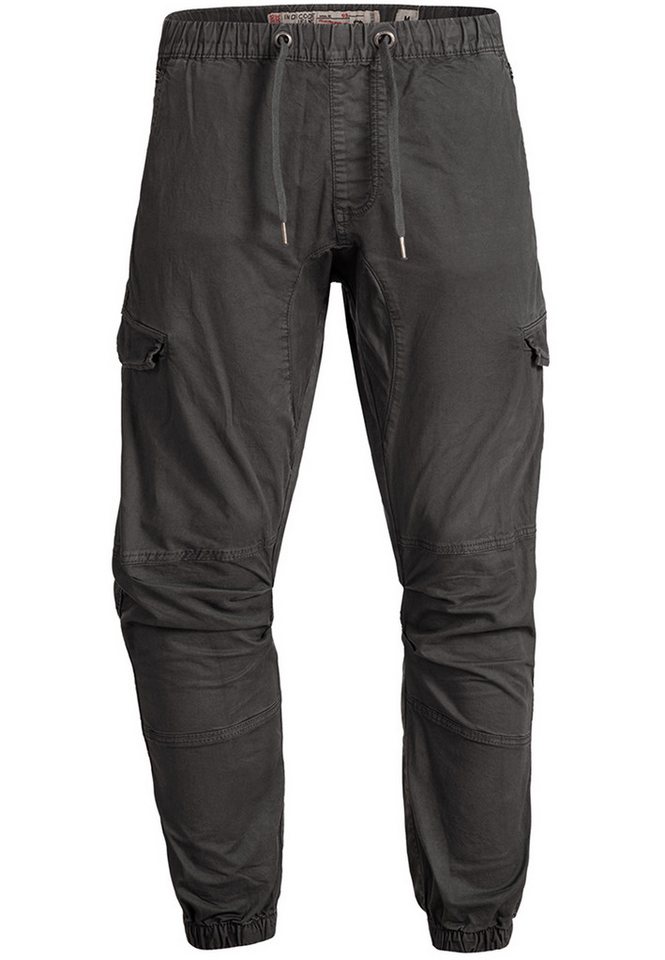 INDICODE Cargohose Herren Levy Jogger-Pant mit elastischem Bund und Kordelzug – Bild 2 von 5