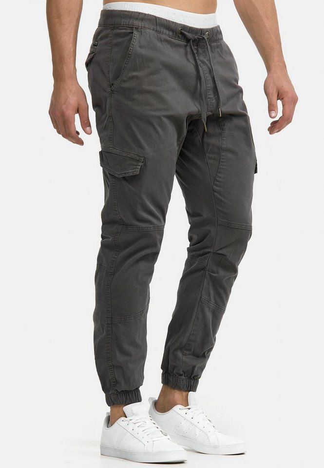 INDICODE Cargohose Herren Levy Jogger-Pant mit elastischem Bund und Kordelzug – Bild 3 von 5