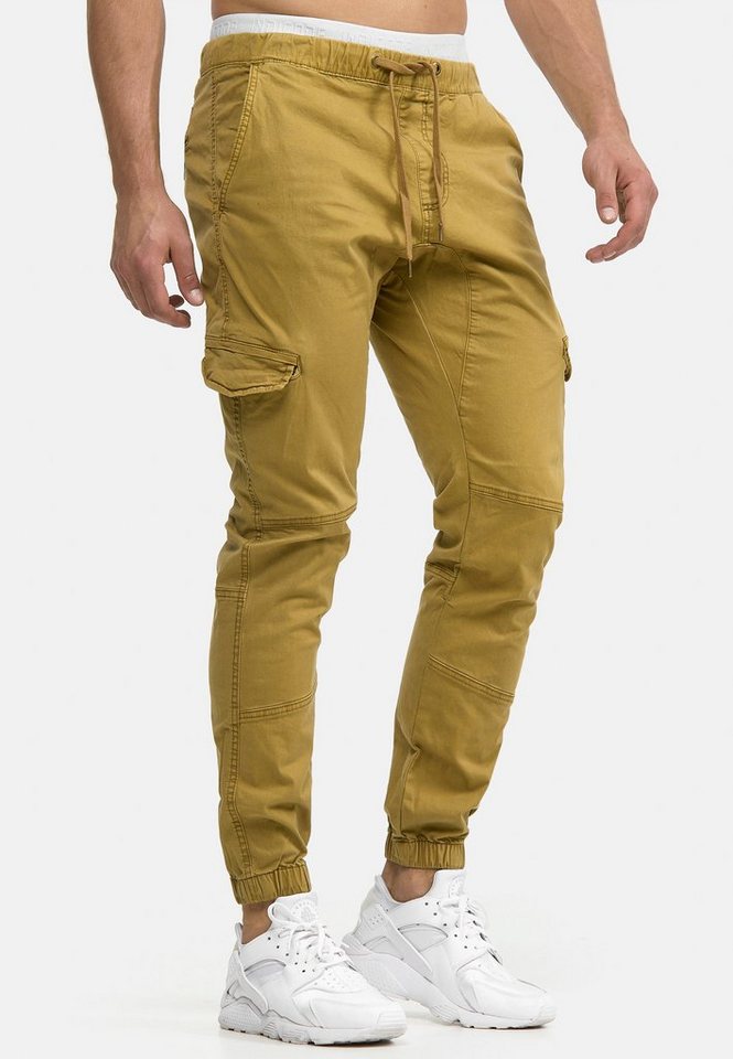 INDICODE Cargohose Herren Levy Jogger-Pant mit elastischem Bund und Kordelzug – Bild 3 von 5