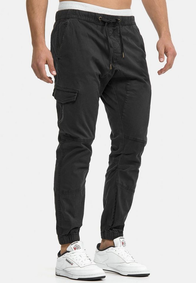INDICODE Cargohose Herren Levy Jogger-Pant mit elastischem Bund und Kordelzug – Bild 3 von 5