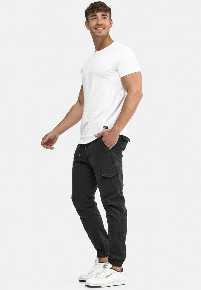 INDICODE Cargohose Herren Levy Jogger-Pant mit elastischem Bund und Kordelzug – Bild 5 von 5