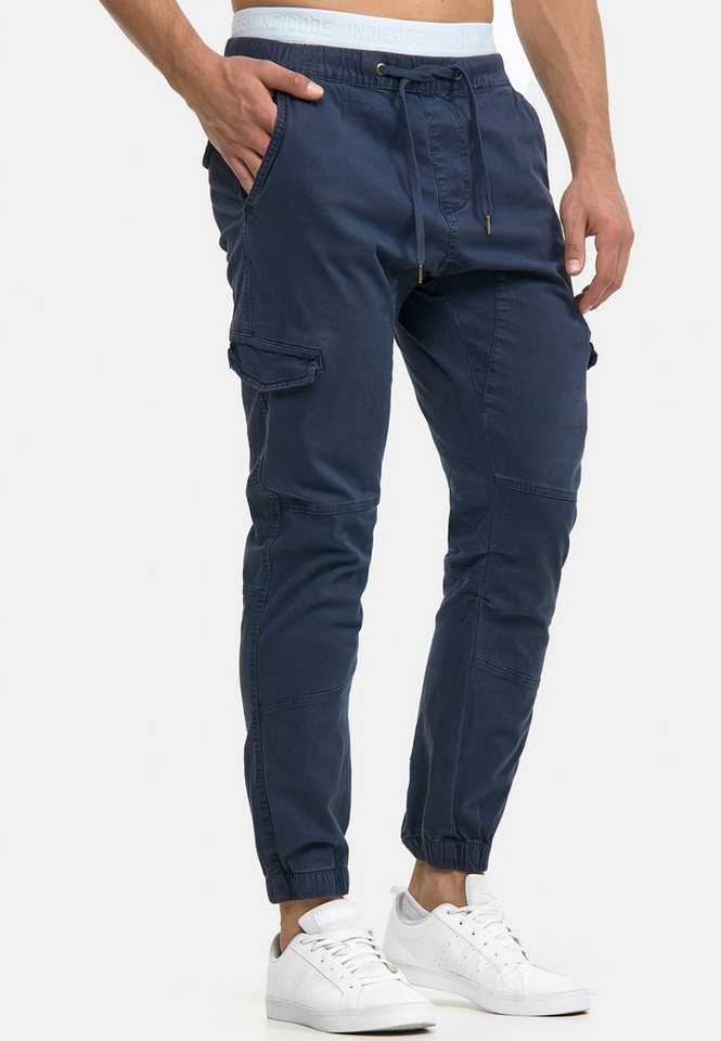 INDICODE Cargohose Herren Levy Jogger-Pant mit elastischem Bund und Kordelzug – Bild 3 von 5