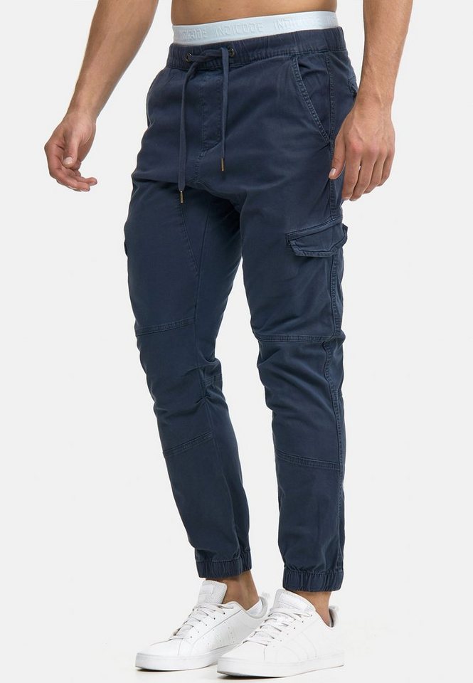 INDICODE Cargohose Herren Levy Jogger-Pant mit elastischem Bund und Kordelzug – Bild 4 von 5