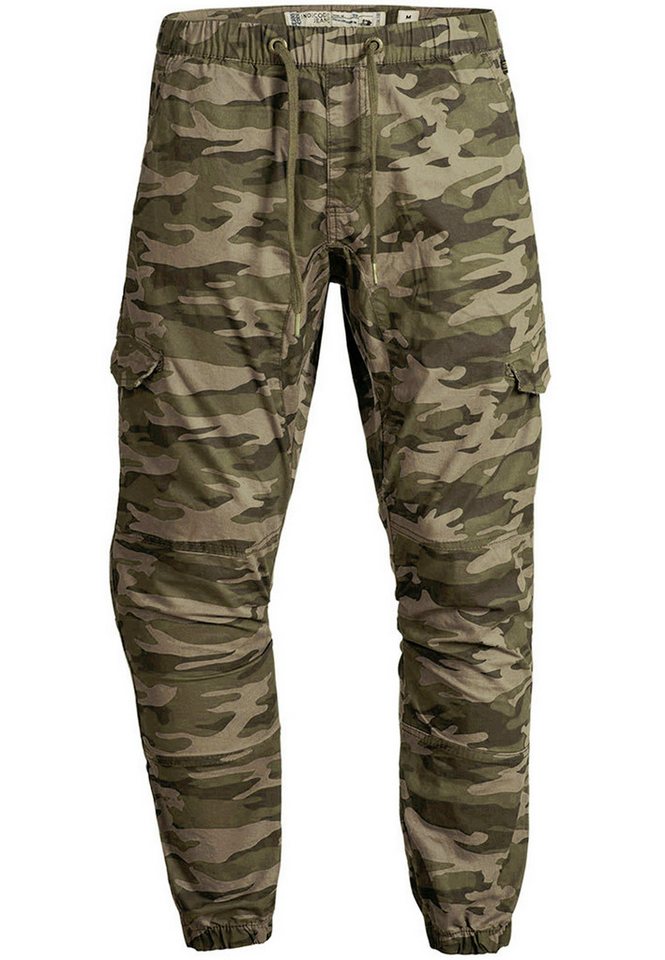 INDICODE Cargohose Herren Levy Jogger-Pant mit elastischem Bund und Kordelzug – Bild 2 von 5