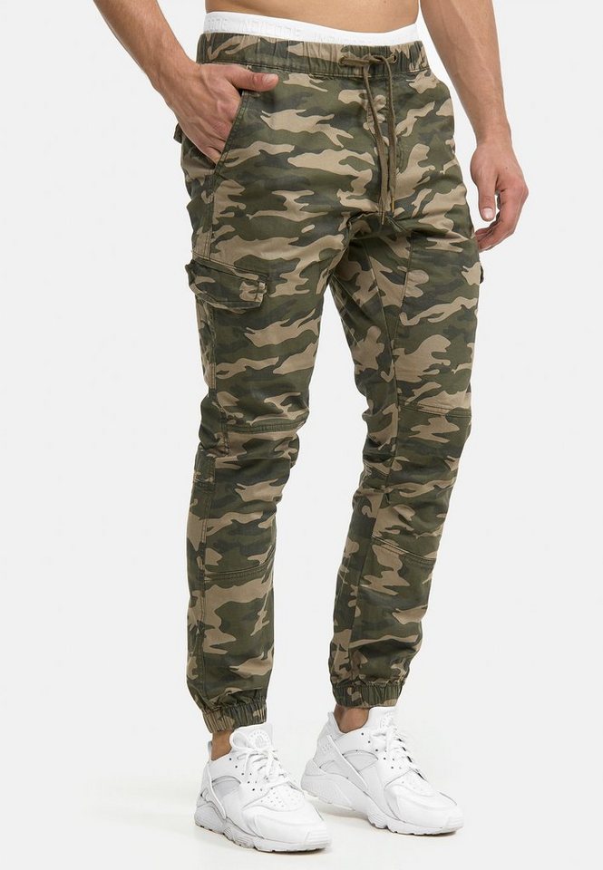 INDICODE Cargohose Herren Levy Jogger-Pant mit elastischem Bund und Kordelzug – Bild 3 von 5