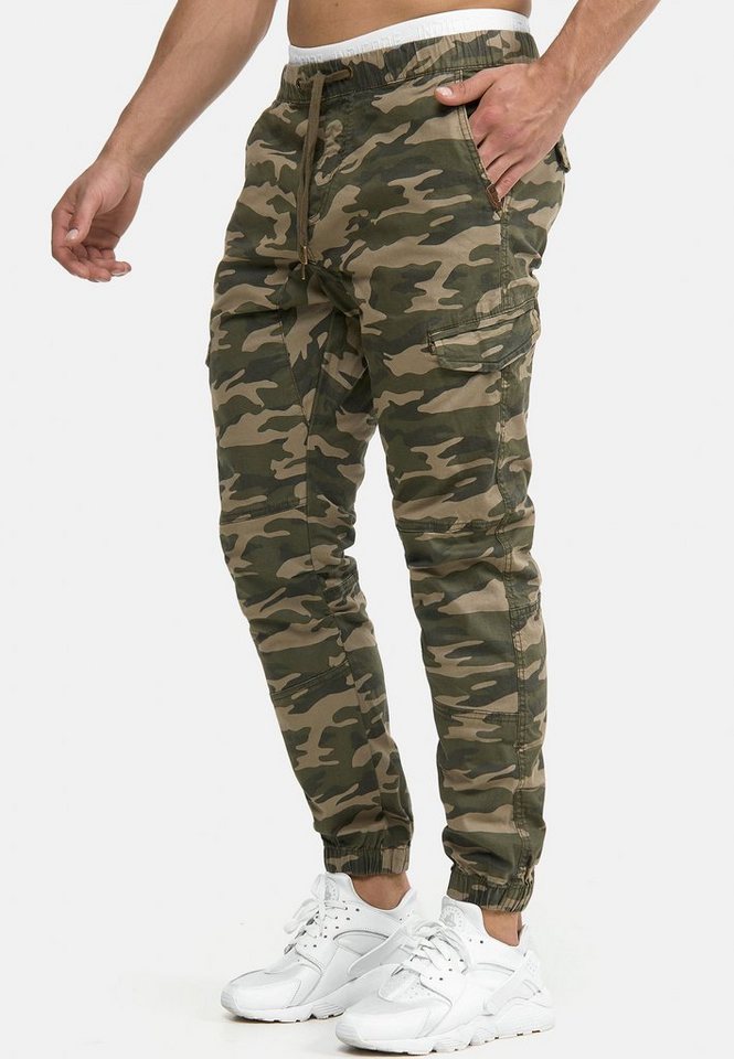 INDICODE Cargohose Herren Levy Jogger-Pant mit elastischem Bund und Kordelzug – Bild 4 von 5