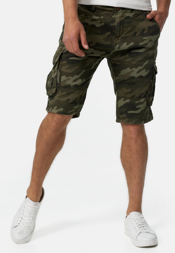 INDICODE Cargoshorts Herren Monroe Cargo Cargo Shorts Herrenshorts mit 6 Taschen inkl. Gürtel – Bild 3 von 5