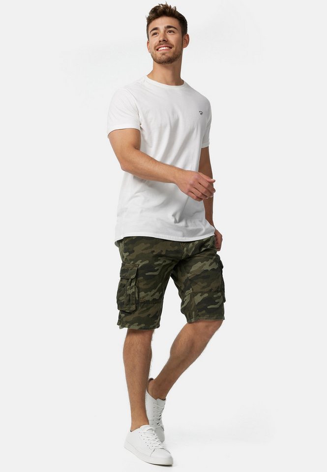 INDICODE Cargoshorts Herren Monroe Cargo Cargo Shorts Herrenshorts mit 6 Taschen inkl. Gürtel – Bild 4 von 5