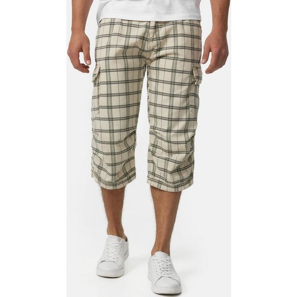 INDICODE Cargoshorts Herren Nicolas Check Cargo Shorts Herrenshorts aus einer robusten Materialmischung