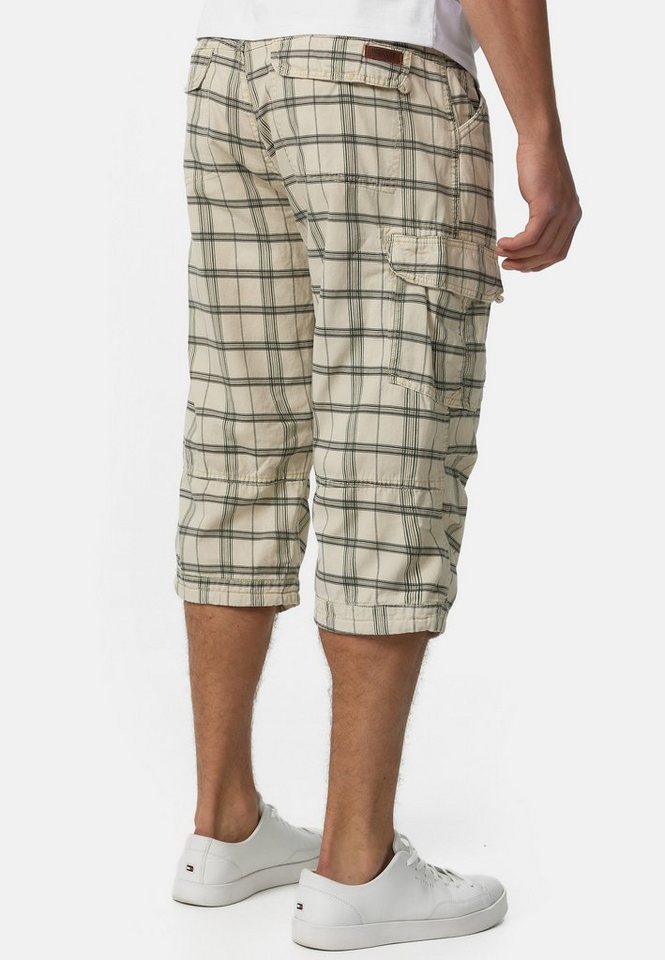 INDICODE Cargoshorts Herren Nicolas Check Cargo Shorts Herrenshorts aus einer robusten Materialmischung – Bild 5 von 5