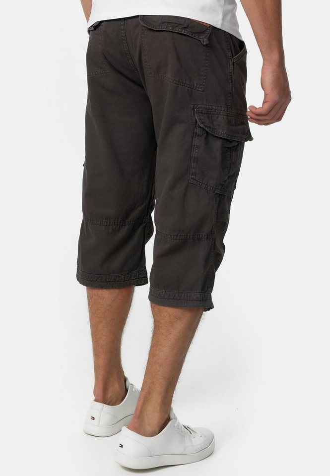 INDICODE Cargoshorts Herren Nicolas Check Cargo Shorts Herrenshorts aus einer robusten Materialmischung – Bild 5 von 5