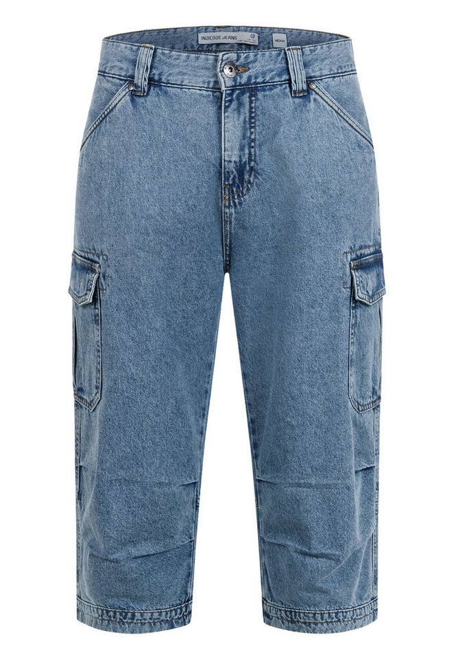 INDICODE Cargoshorts Herren Nicolas Check Cargo Shorts Herrenshorts aus einer robusten Materialmischung – Bild 2 von 5