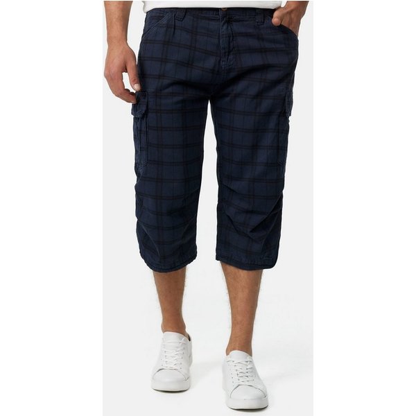 INDICODE Cargoshorts Herren Nicolas Check Cargo Shorts Herrenshorts aus einer robusten Materialmischung
