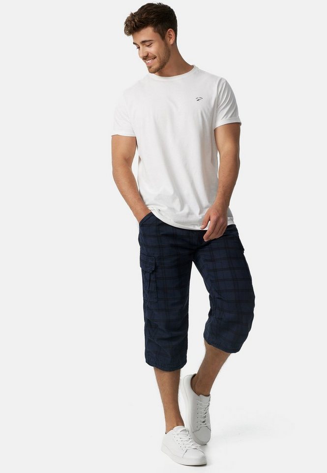 INDICODE Cargoshorts Herren Nicolas Check Cargo Shorts Herrenshorts aus einer robusten Materialmischung – Bild 4 von 5