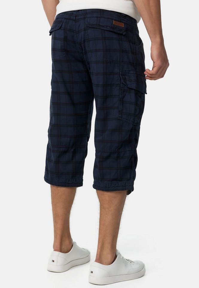 INDICODE Cargoshorts Herren Nicolas Check Cargo Shorts Herrenshorts aus einer robusten Materialmischung – Bild 5 von 5