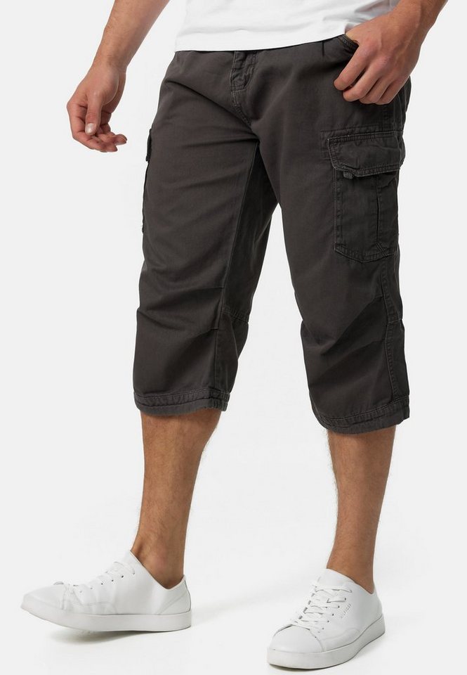 INDICODE Cargoshorts Herren Nicolas Check Cargo Shorts Herrenshorts aus einer robusten Materialmischung – Bild 3 von 5