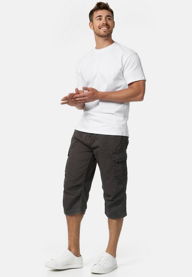 INDICODE Cargoshorts Herren Nicolas Check Cargo Shorts Herrenshorts aus einer robusten Materialmischung – Bild 4 von 5