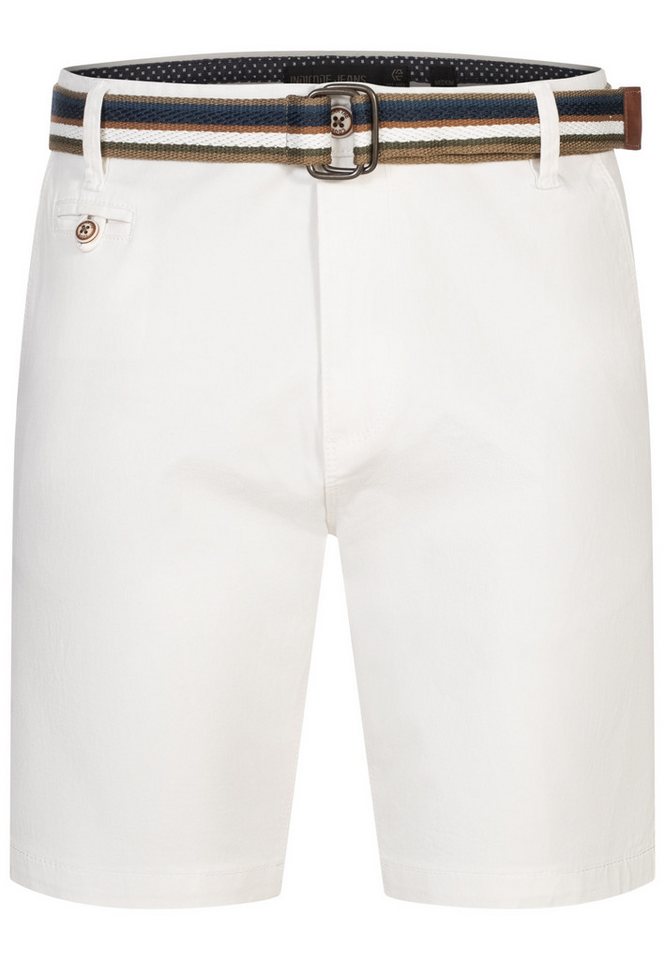 INDICODE Chinoshorts Herren INThews Chino Shorts Herrenshorts aus Twill mit passendem Gürtel – Bild 2 von 5