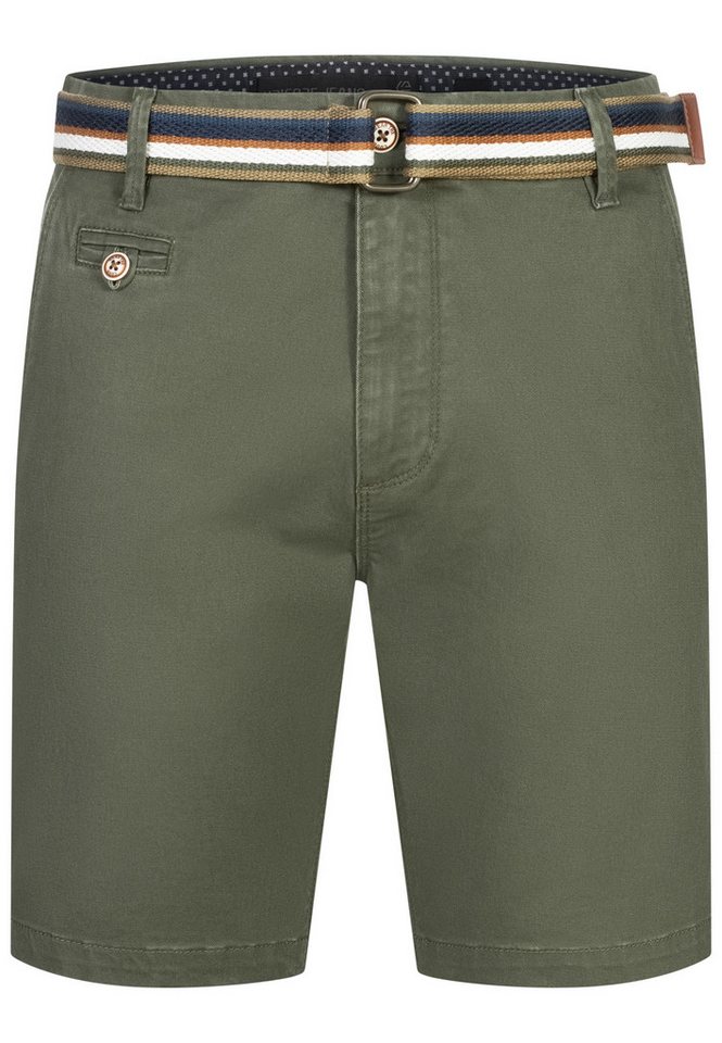 INDICODE Chinoshorts Herren INThews Chino Shorts Herrenshorts aus Twill mit passendem Gürtel – Bild 2 von 5
