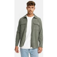 INDICODE Hemd Langarm INNemoto Zip Shirt, Größe M in Grau