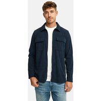 INDICODE Hemd Langarm INNemoto Zip Shirt, Größe XL in Blau