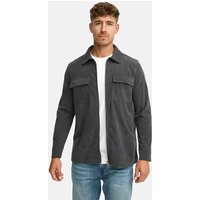 INDICODE Hemd Langarm INNemoto Zip Shirt, Größe S in Grau