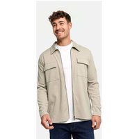 INDICODE Hemd Langarm INNezzo Zip Shirt, Größe L in Grau