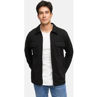 INDICODE Hemd Langarm INNezzo Zip Shirt, Größe M in Schwarz