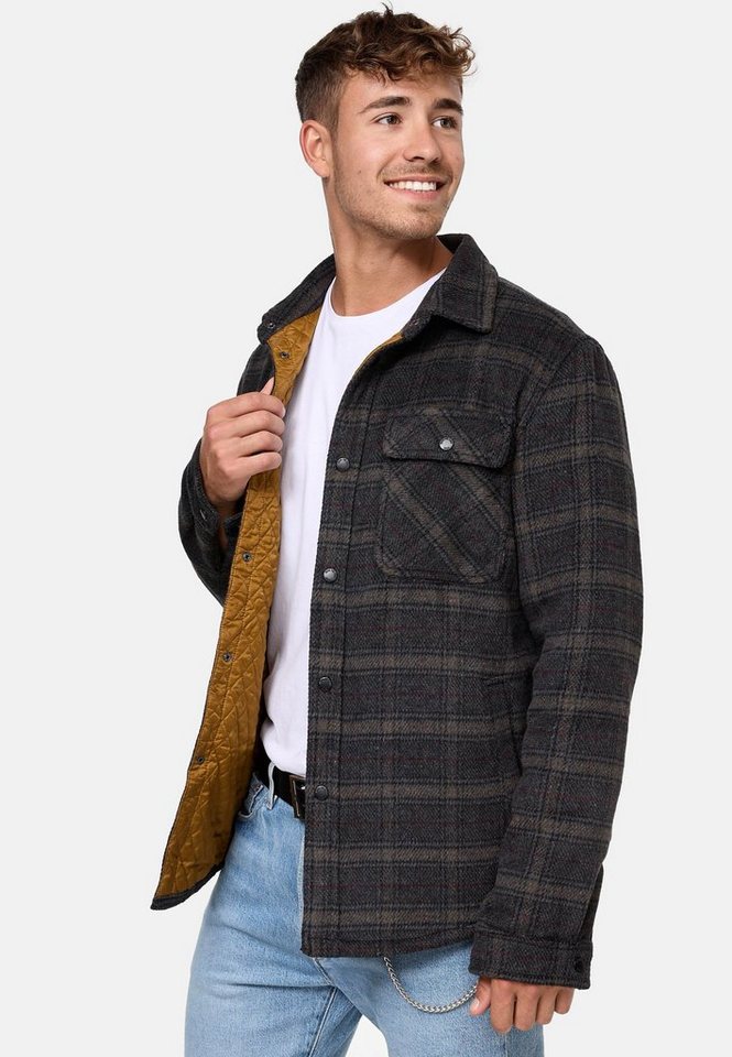 INDICODE Hemdjacke Herren Henderson Übergangsjacke Herrenjacke stilvolle Hemdjacke mit Knopfleiste – Bild 3 von 5